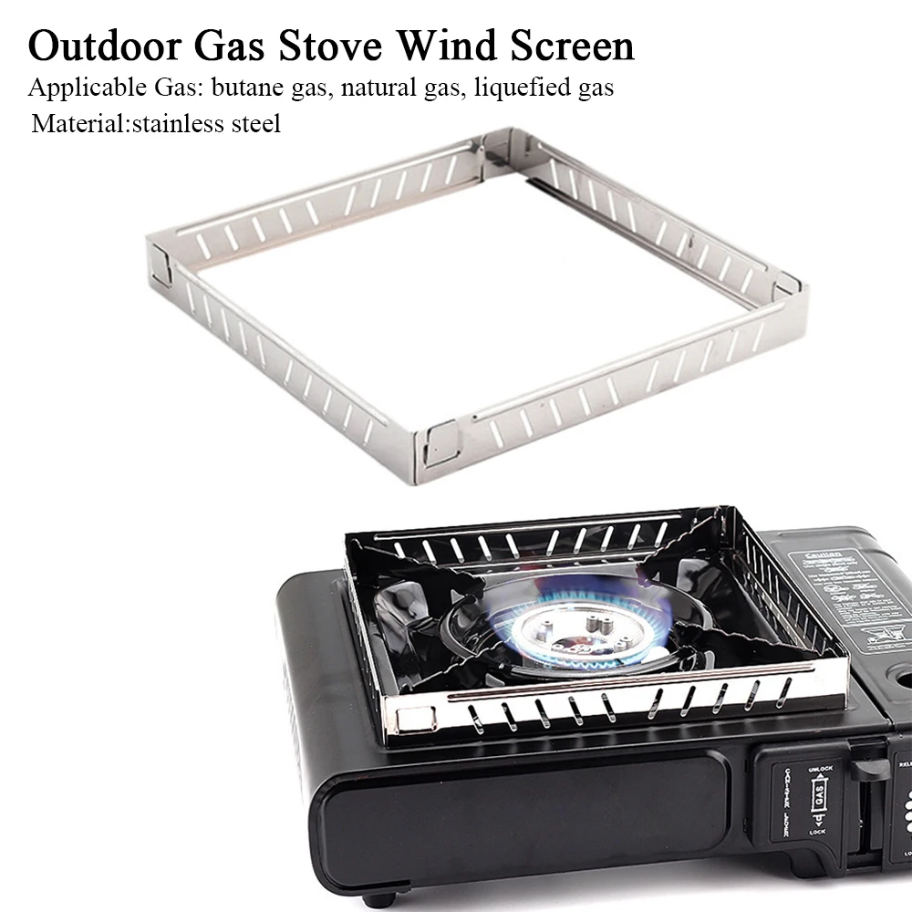 Camping Cooking Windscreen - Fornello a gas da esterno Schermo