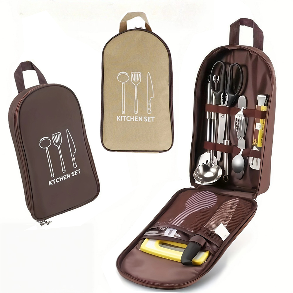 Camping Cooking Windscreen - Borsa da cucina portatile per esterni,