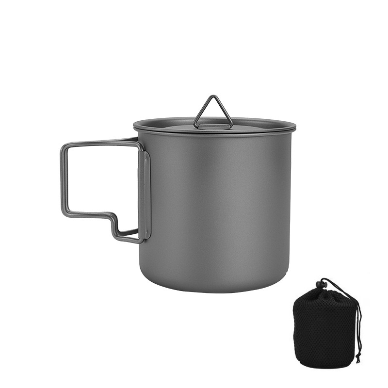 Camping Cooking And Eating - Tazza da campeggio in titanio con