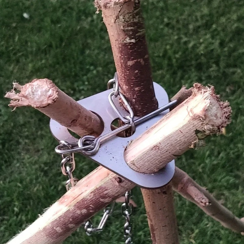 Camping Hanging Cooking Pot - Supporto per Pentola da Campeggio Portatile