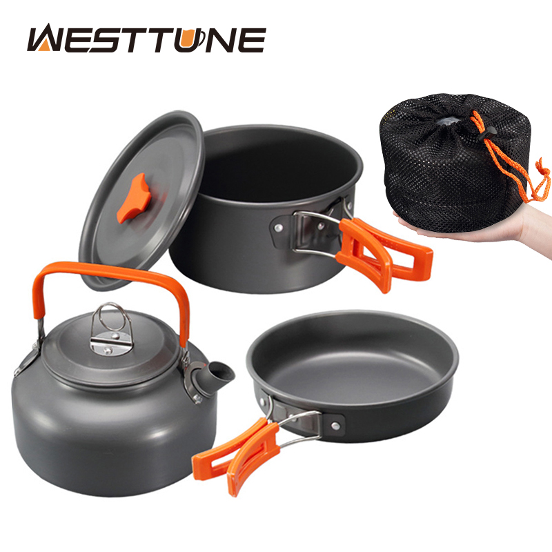 Camping Cooking Set - WESTTUNE Kit di pentole da campeggio