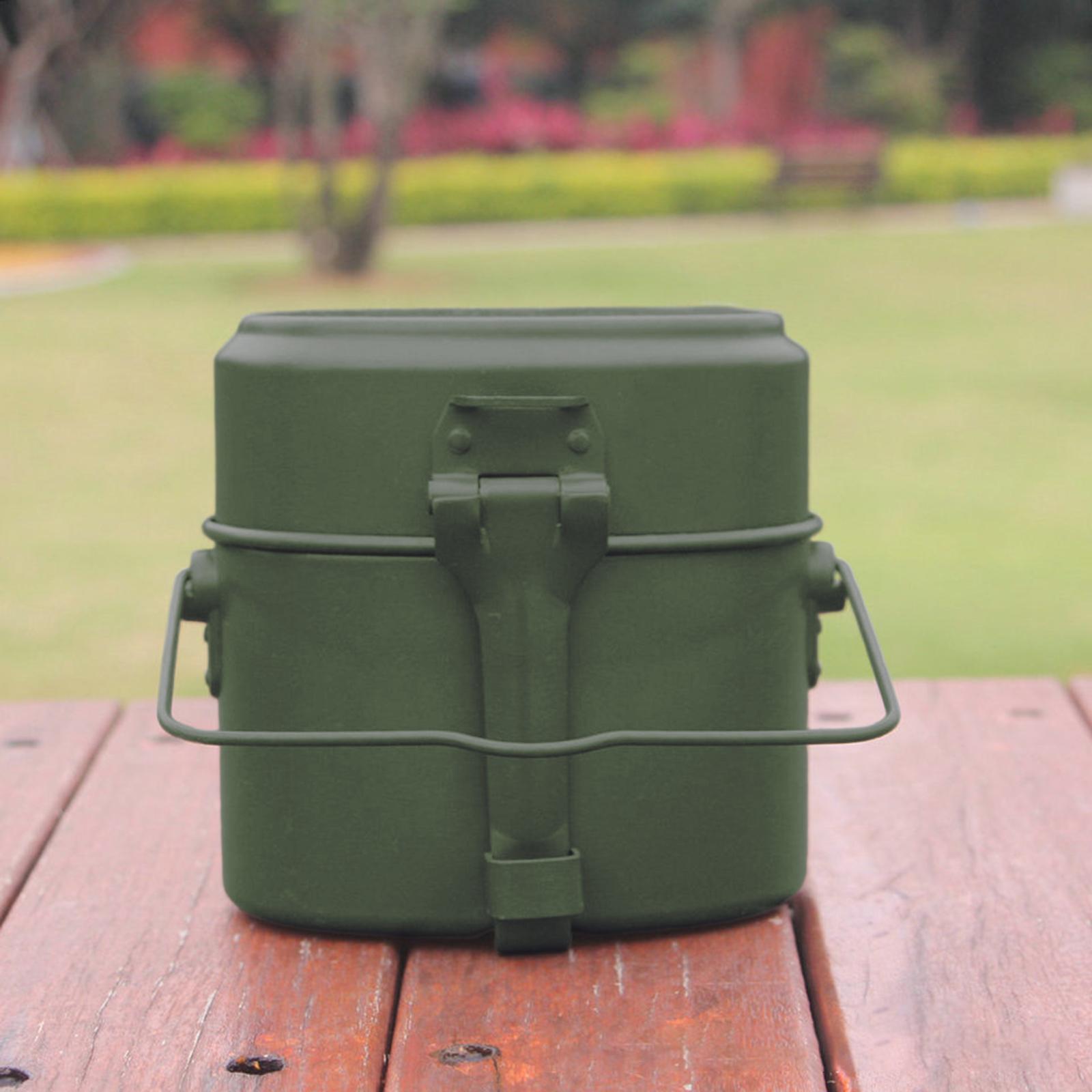 Camping Cooking Kit Box - Set di Pentole da Campeggio in