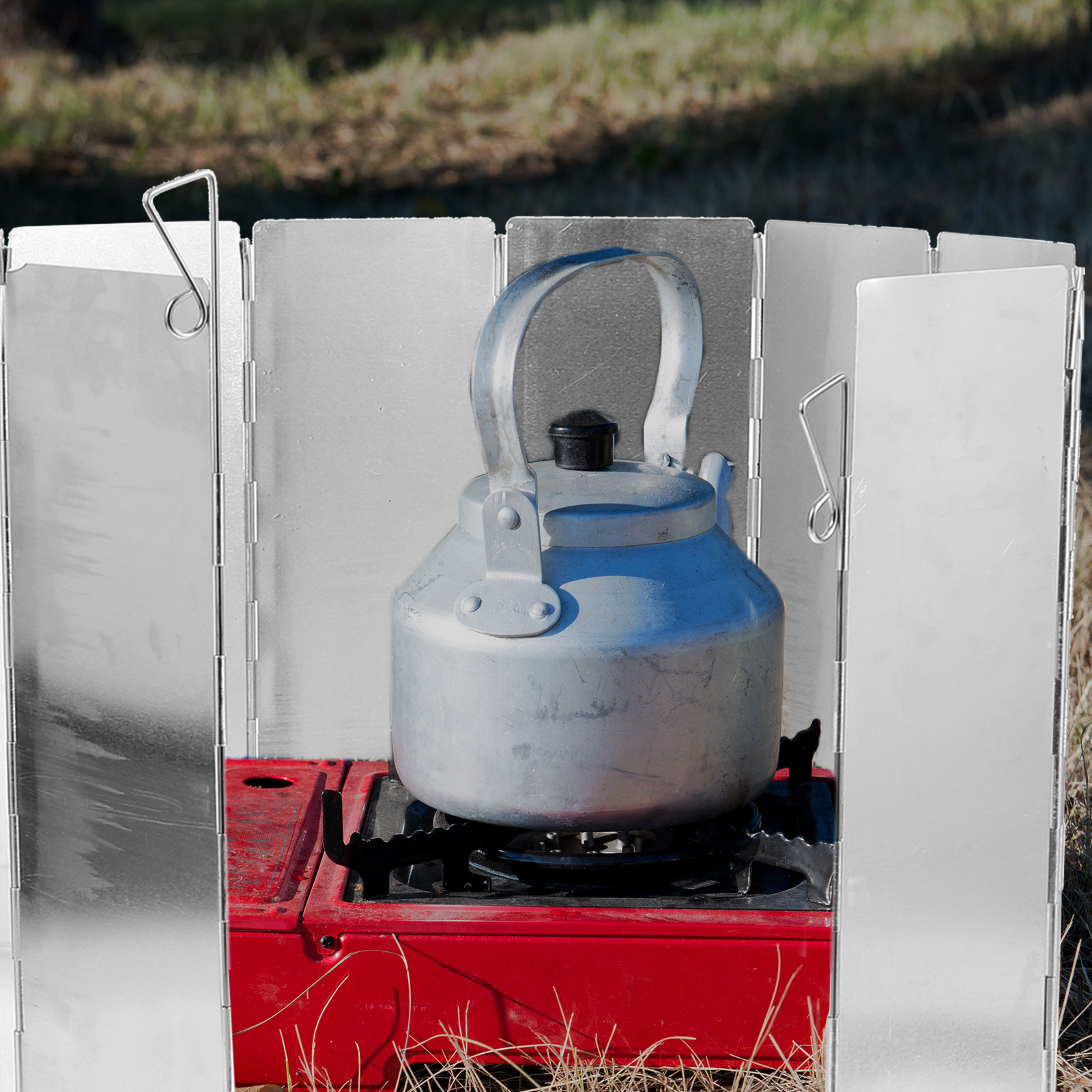 Camping Cooking Windscreen - 1 Set di Paravento Pieghevole Portatile