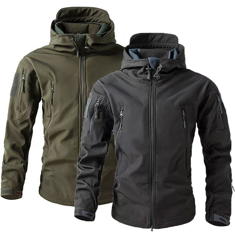 Camping Cooking Windbreak - Uomo Autunno Inverno Caldo Softshell Cappuccio