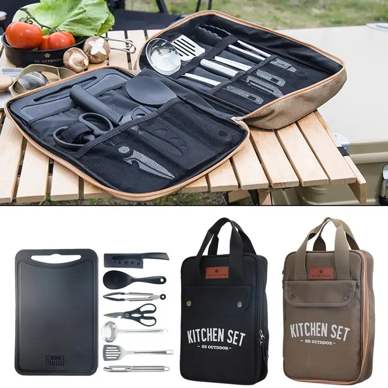 Camping Cooking Windscreen - Set da 8 Pezzi per Cucina