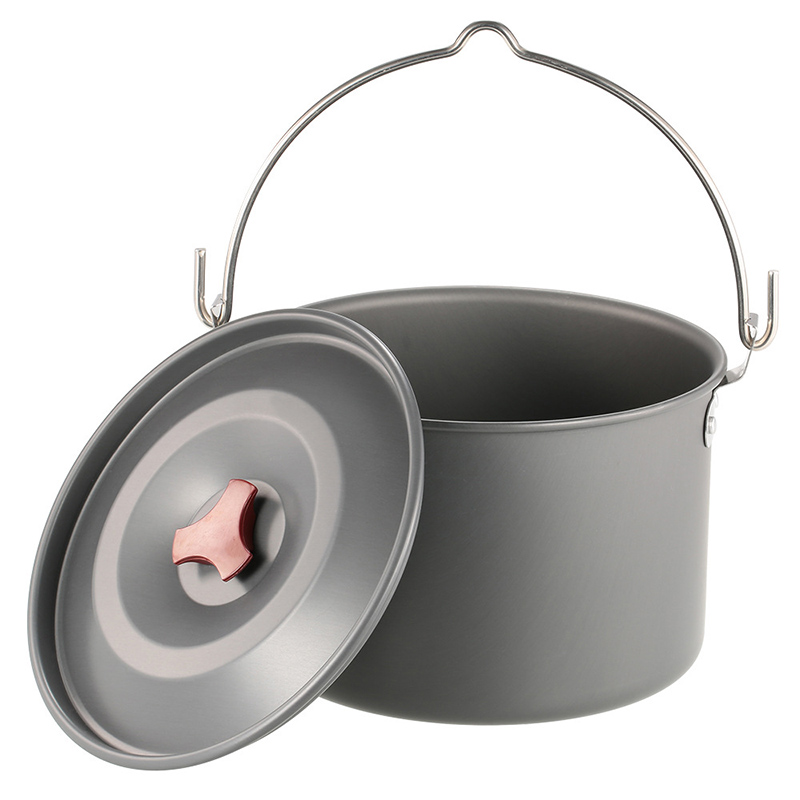 Camping Hanging Cooking Pot - Pentole da Campeggio Sospese da 4L
