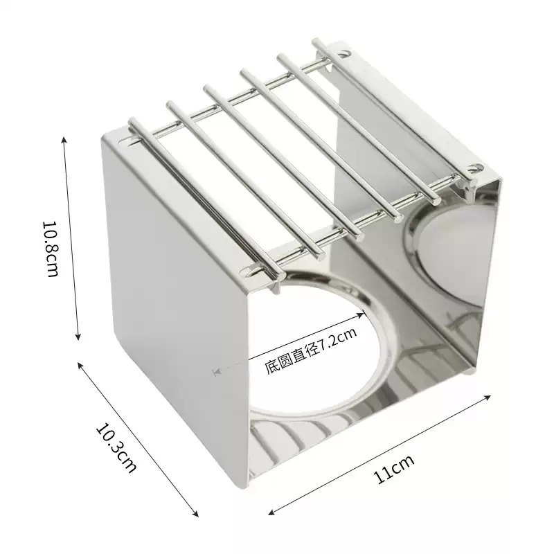 Camping Cooking Set Stainless Steel - Supporto Quadrato in Acciaio Inox per