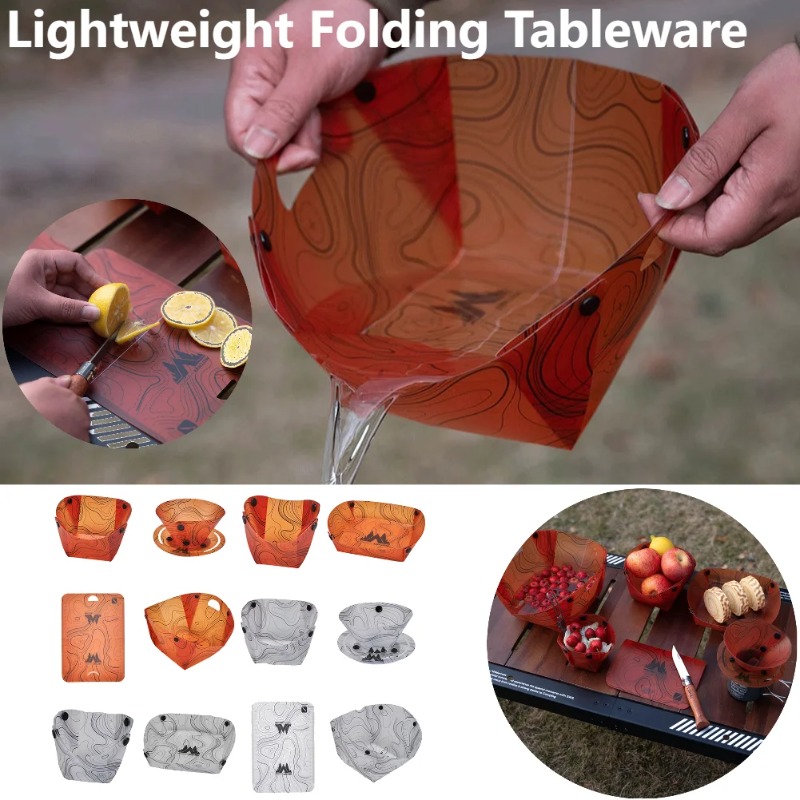 Camping Cooking Dishes - Stoviglie da campeggio pieghevoli Ciotola portatile