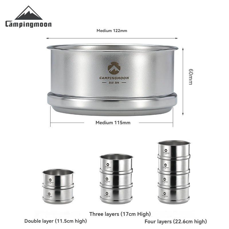 Camping Cooking Dishes - CAMPINGMOON Portatle Outdoor Camping e Picnic