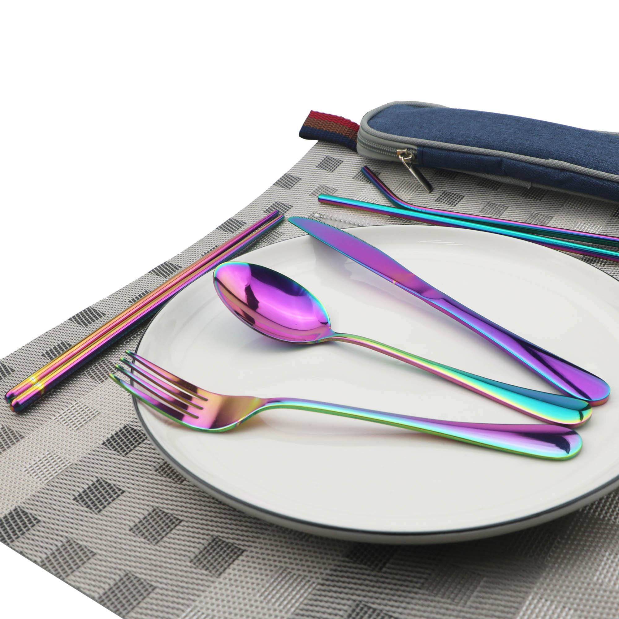 JANKNG stoviglie posate da via - Camping Cooking Set Stainless Steel recensione e prezzo