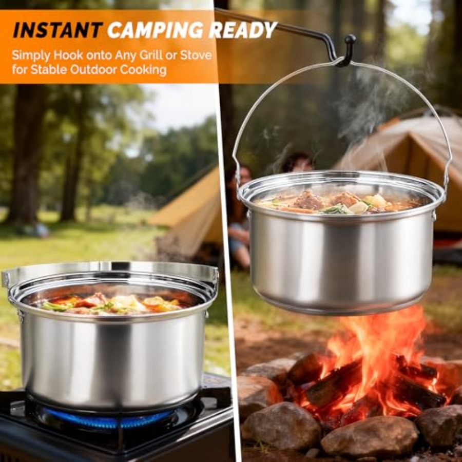 Set di pentole da campeggio, k - Camping Cooking Set With Bag recensione e prezzo