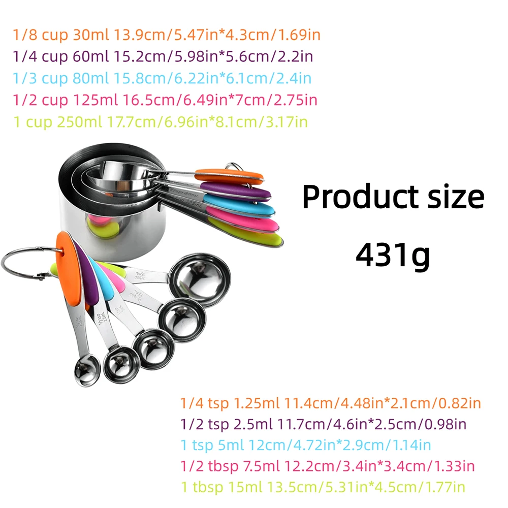 5/10 pezzi misurini e cucchiai - Camping Cooking Tool Set recensione e prezzo