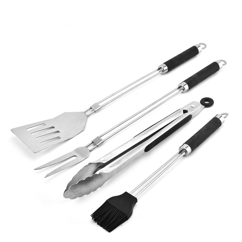 Set di 4 Utensili per Barbecue - Camping Cooking Set With Bag recensione e prezzo