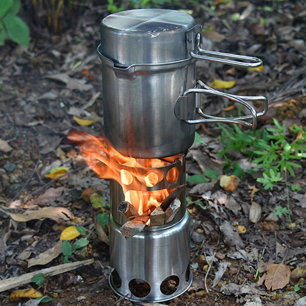 Set di Pentole da Campeggio in - Camping Cooking Set recensione e prezzo