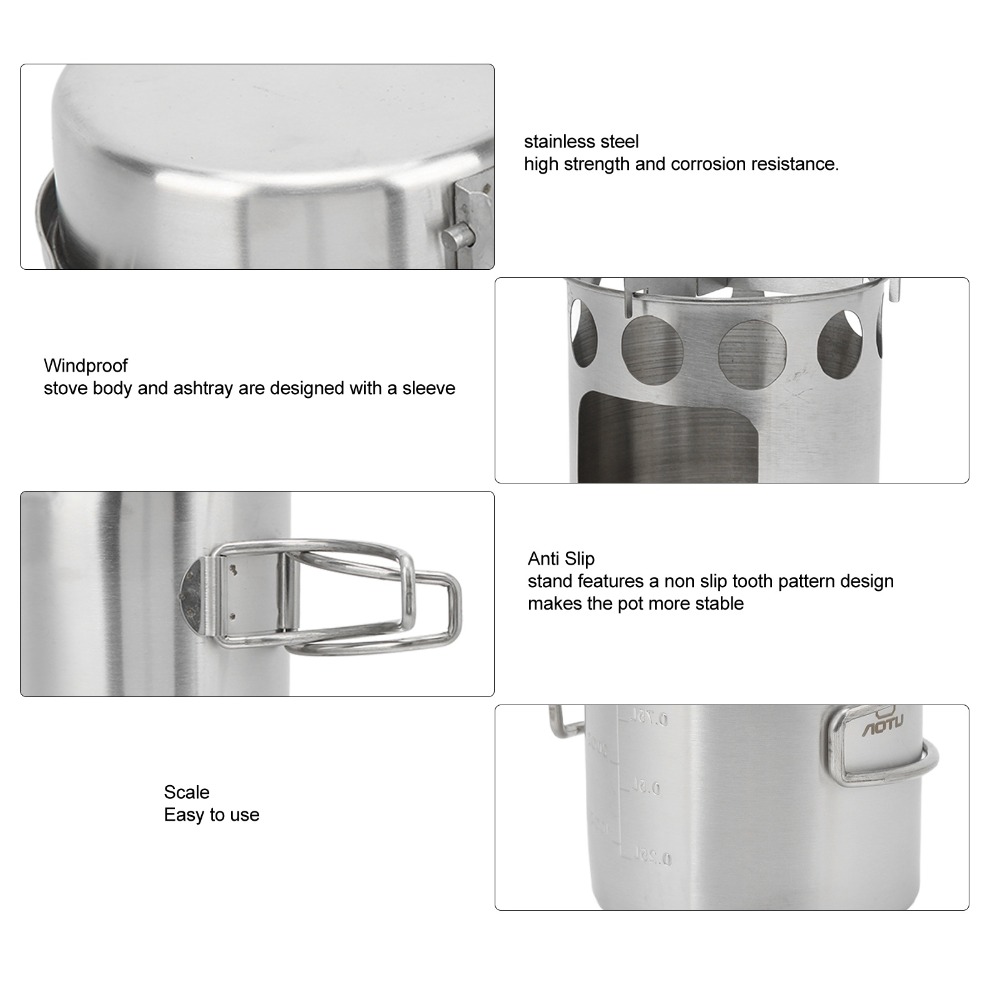 Set di pentole da campeggio in - Camping Cooking Set recensione e prezzo