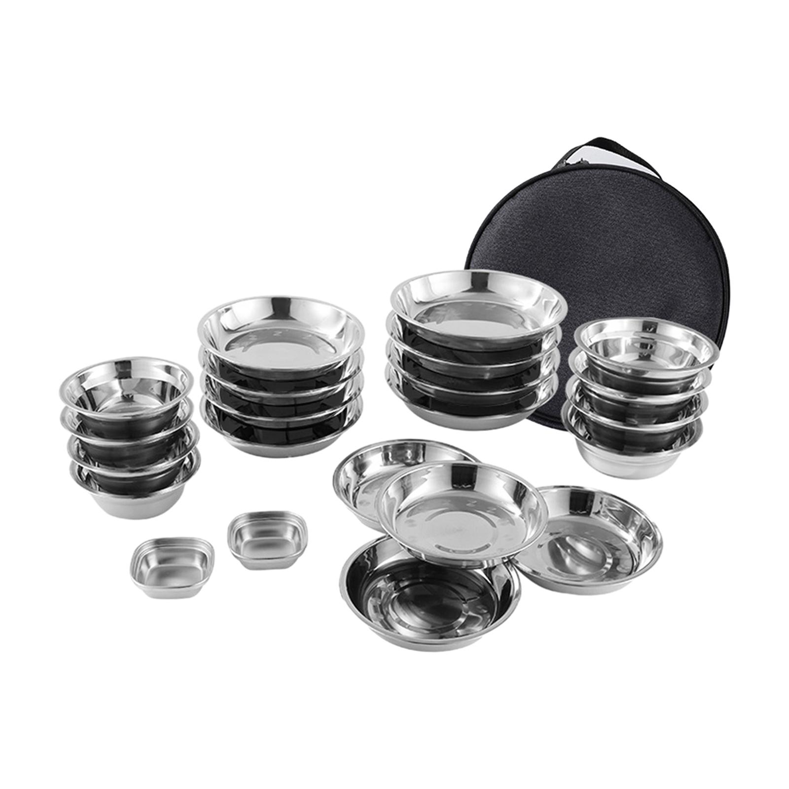 Piatti e ciotole in acciaio in - Camping Cooking Set Stainless Steel recensione e prezzo