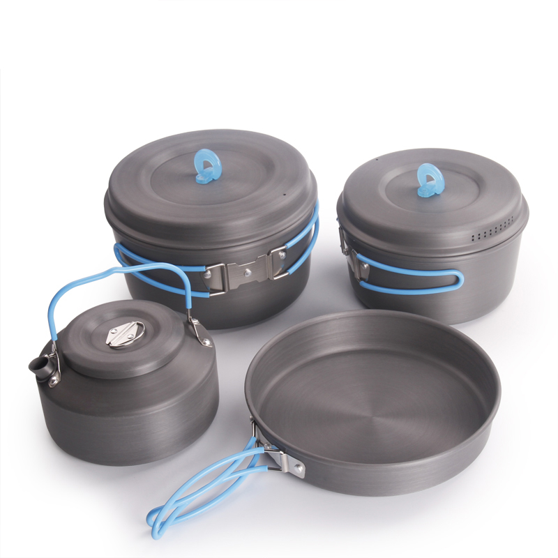 Set di pentole da campeggio al - Camping Cooking Set With Bag recensione e prezzo
