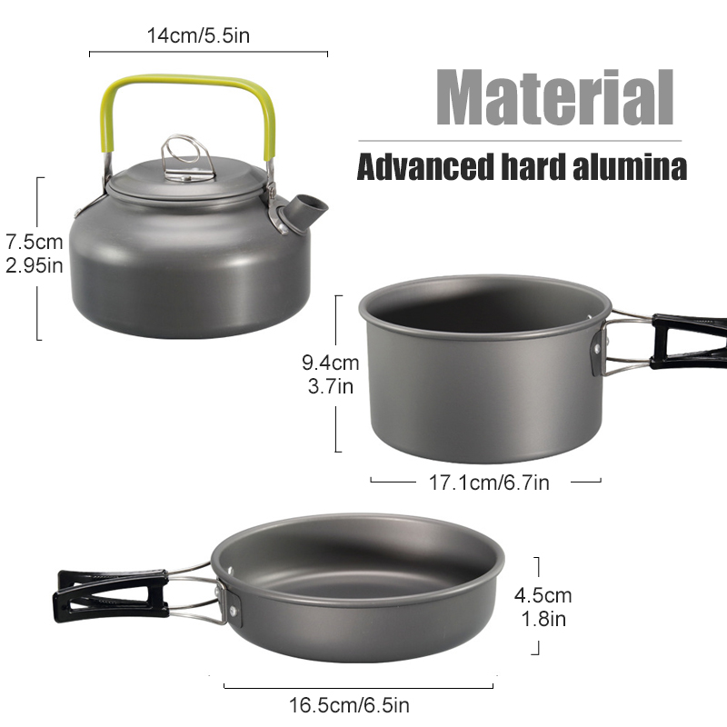 WESTTUNE Kit di pentole da cam - Camping Cooking Set recensione e prezzo