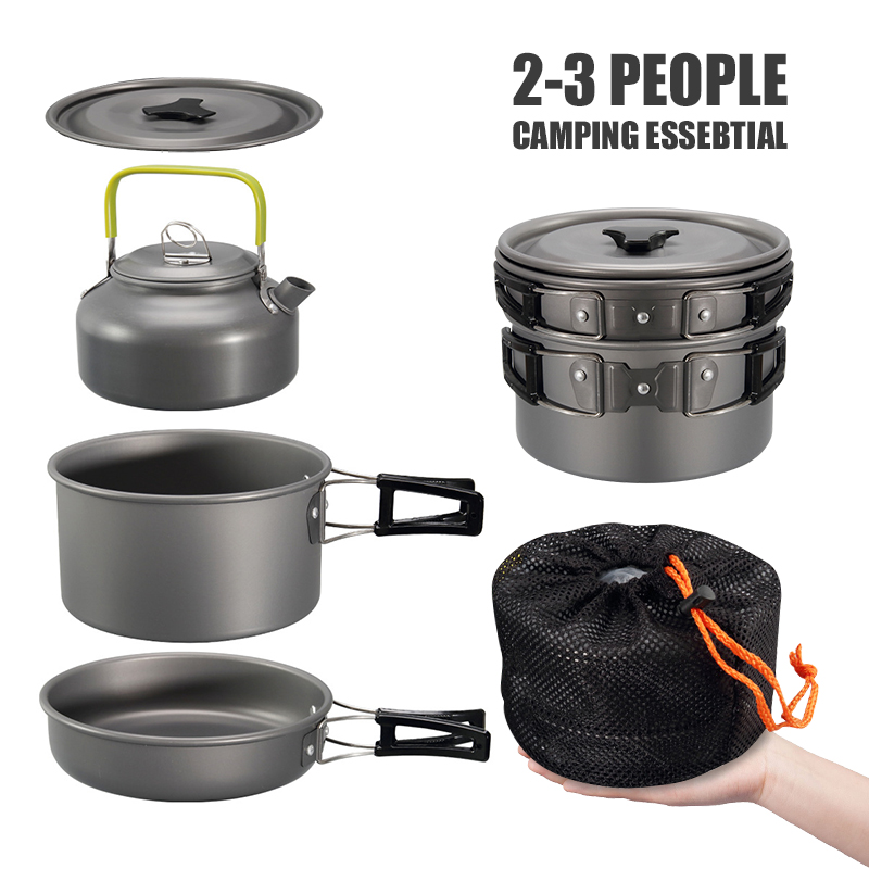 WESTTUNE Kit di pentole da cam - Camping Cooking Set recensione e prezzo