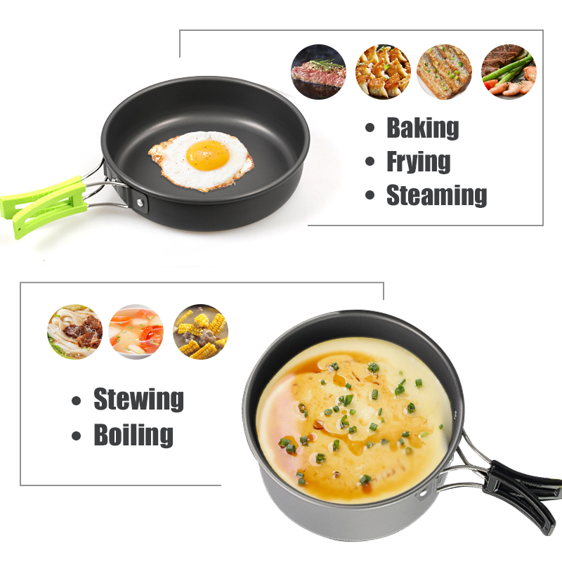 WESTTUNE Kit di pentole da cam - Camping Cooking Set recensione e prezzo