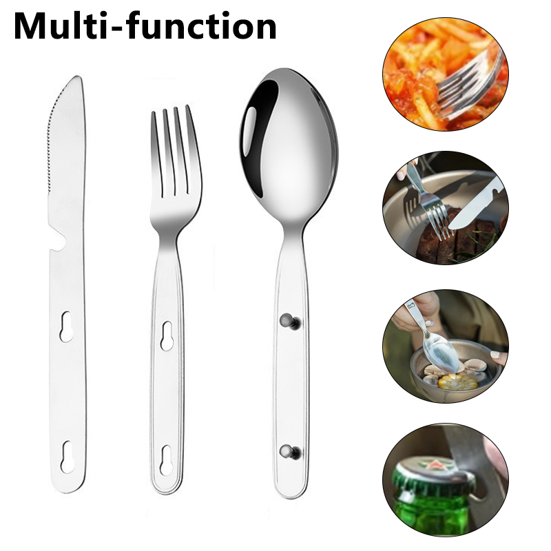 Set 3 Pezzi: Cucchiaio, Forche - Camping Cooking And Eating recensione e prezzo