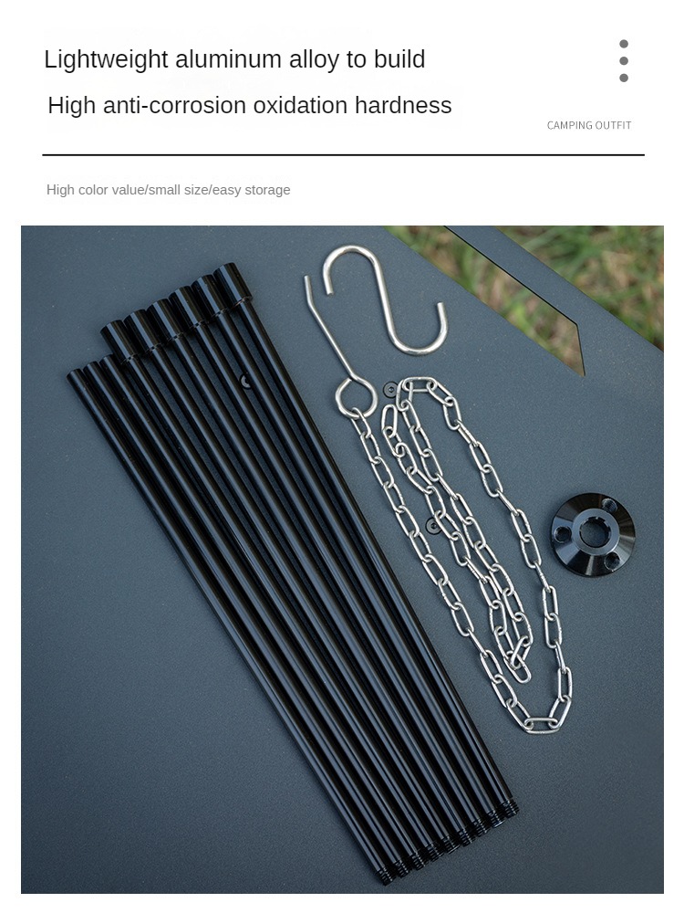 Campeggio falò treppiede suppo - Camping Hanging Cooking Pot recensione e prezzo