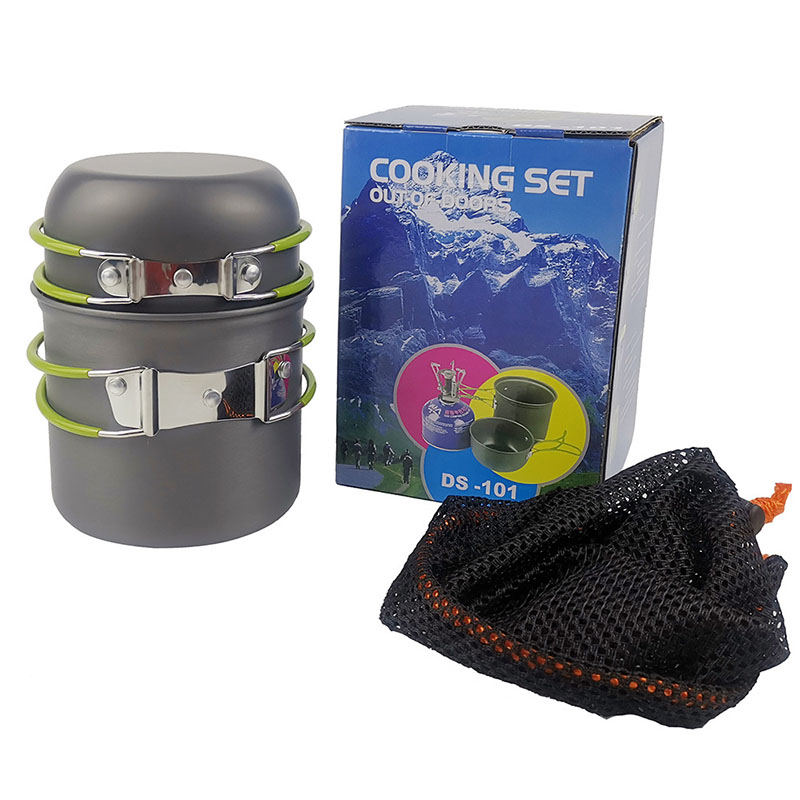 Kit di pentole da campeggio co - Camping Cooking Kit Box recensione e prezzo