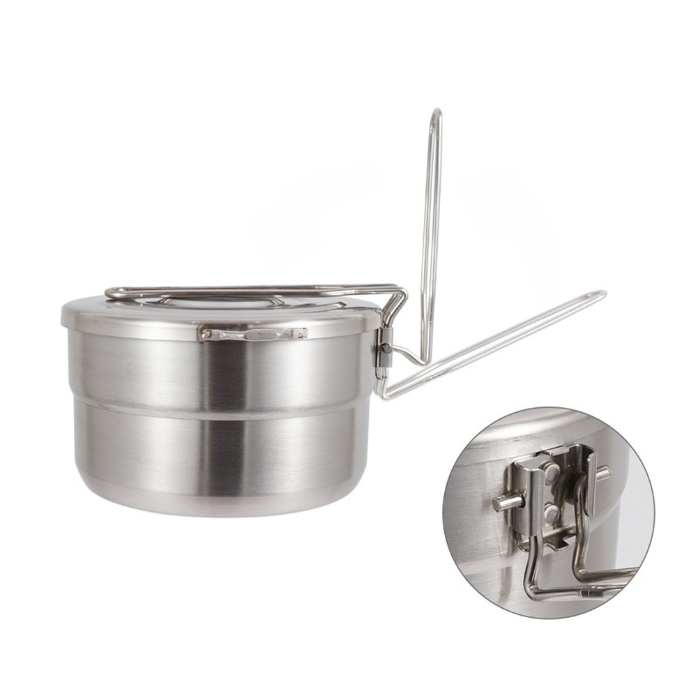 Pentola da campeggio in acciai - Camping Cooking Kit Box recensione e prezzo