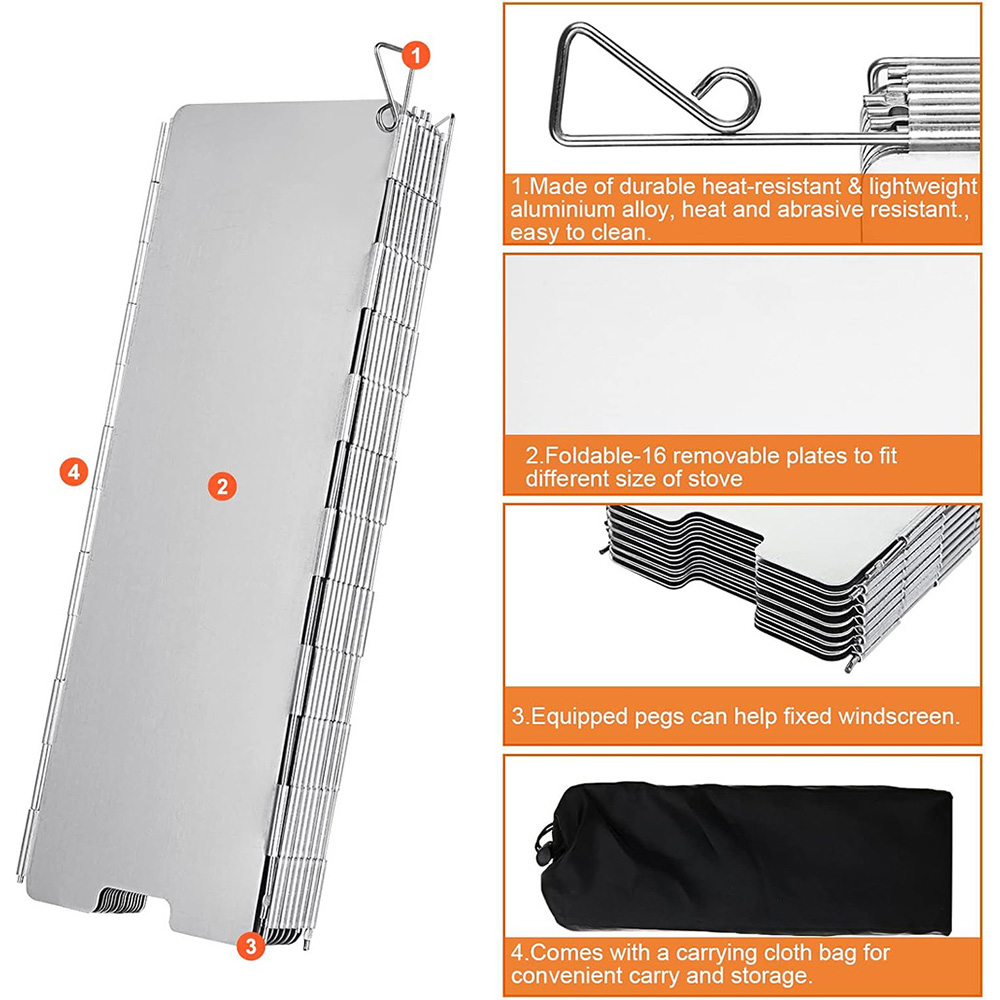 Paravento Leggero Pieghevole p - Camping Cooking Windscreen recensione e prezzo