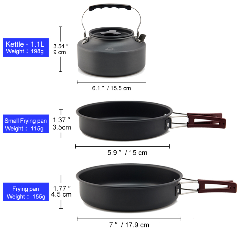 Widesea Set di pentole da camp - Camping Cooking Kit Box recensione e prezzo
