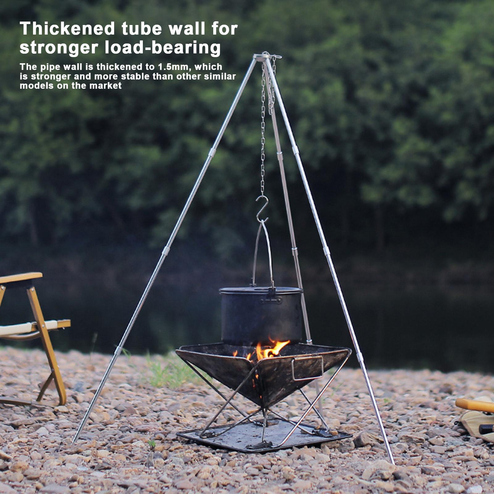 Grande Treppiede per Falò da E - Camping Hanging Cooking Pot recensione e prezzo