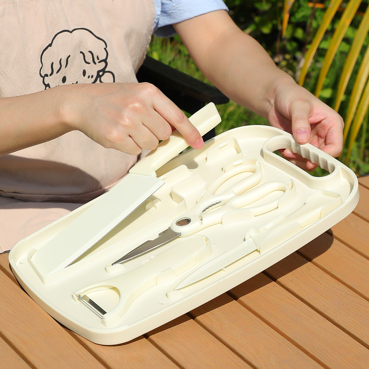 Set da picnic portatile all'ap - Camping Cooking Tool Set recensione e prezzo