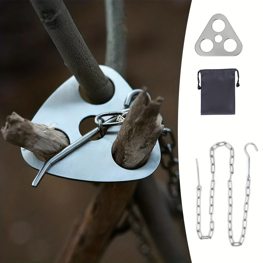 Set di treppiede per barbecue  - Camping Hanging Cooking Pot recensione e prezzo