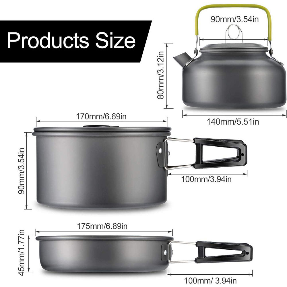 Set di utensili da cucina per  - Camping Cooking Set recensione e prezzo