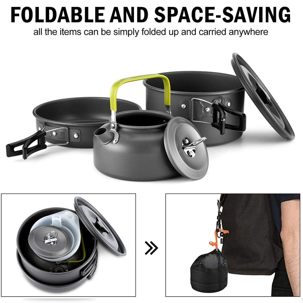 Set di utensili da cucina per  - Camping Cooking Set recensione e prezzo
