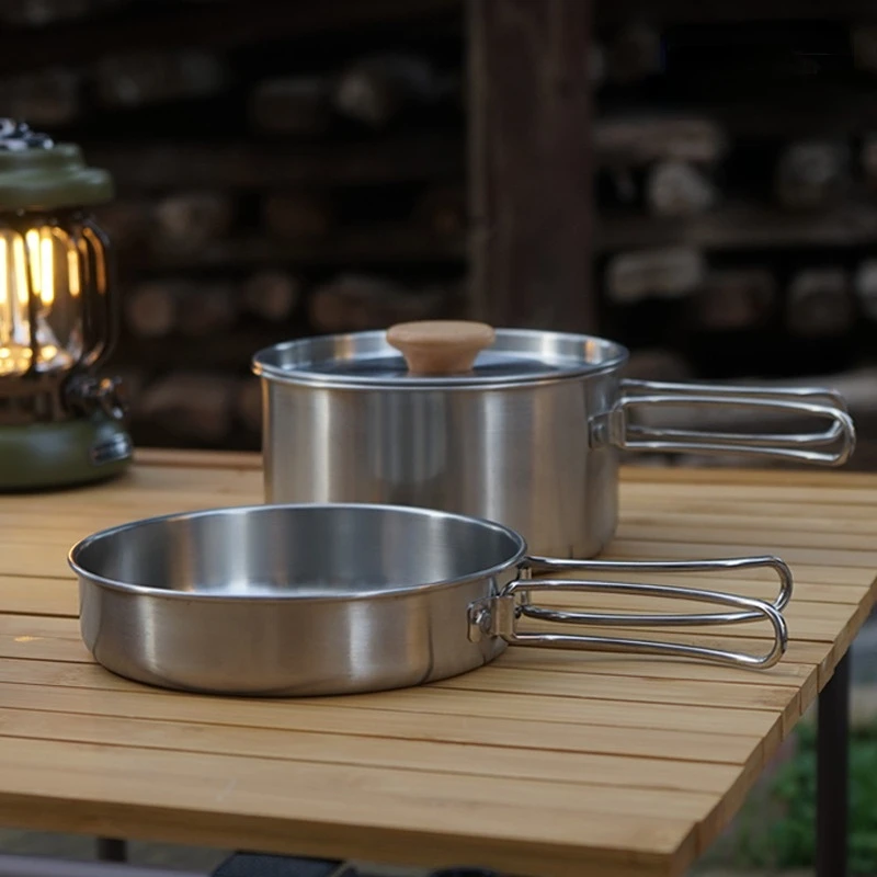 Set di pentole pieghevoli per  - Camping Cooking Kit Box recensione e prezzo
