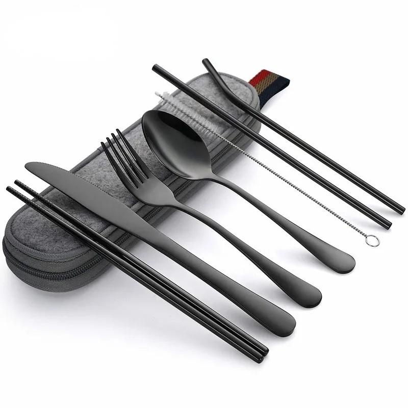 Stoviglie Set di posate da via - Camping Cooking Set Stainless Steel recensione e prezzo